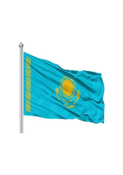 Kazakistan Bayrağı 50X75Cm.
