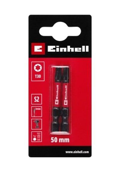 2 Parça 50 Mm Darbeli Bit Seti, T30 S2 Çelik Kalitesi