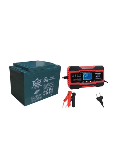 12v 100ah Jel Akü Ve 10 Amper Şarj Cihazı Ucomen-118758