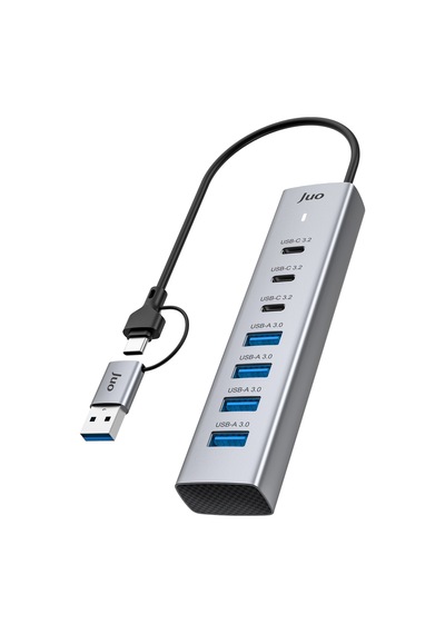Juo Type-c Ve Usb-a 7 Portlu 4 Usb-a 3 Type-c 5gbps Usb 3.2 Çoklayıcı Hub Dönüştürücü