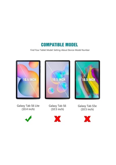 Galaxy Uyumlu Tab S6 Lite P610 Kılıf Zore Süper Silikon + Nano Cam Ekran