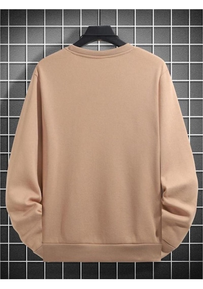 Altamira Unisex Çizgi Baskı Bisikletyaka Sweatshirt 001