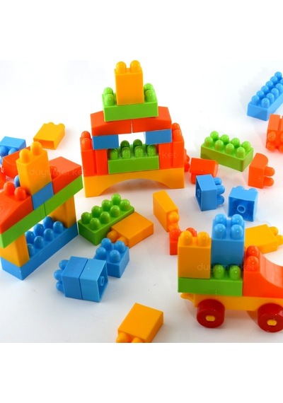 Dede - Multi Blocks 62 Parça Yapı Blokları Seti Eğitici Öğretici Oyuncak