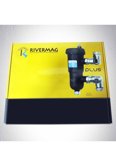 Rivermag +plus Villa Tipi Kombi Filtresi Manyetik 3/4 Vana Çelik