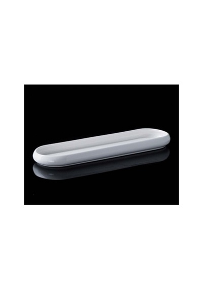 Acar Sct-21-0232 Bianco Perla 6 Adet Porselen Oval Kayık Tabak 28x7.5x2 Cm Beyaz