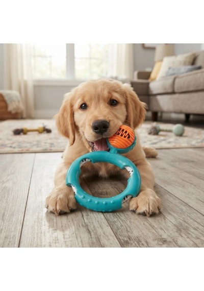 Ers Halatlı Disk Köpek Isırma Oyuncağı - Mama Ödüllü Mekanizma