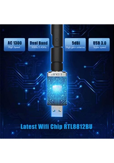 Usb Wifi Pro Sinyal Yakınlaştırıcı Güçlendirici Adaptör Kart 1300 Mbps Ep-ac1686