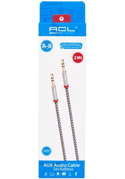 Acl Kablo AUX Ses Tpe Başlık 200cm A-8 5711