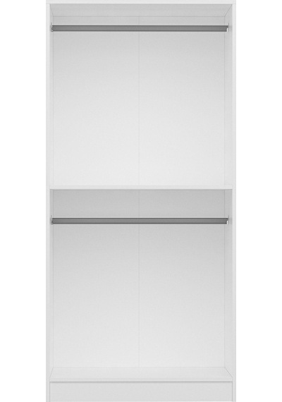 Kale Plus 2 Mebran Kapaklı Dolap Beyaz Mebran 190cm Beyaz