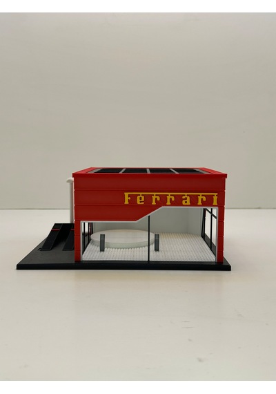 3d Baskı 1/64 Ölçekli Ferrari Showroom Tasarımlı Diorama Araç Sergileme Garajı