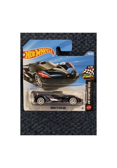 Bugatti Bolide Mavi Beyaz Yarış Arabası Diecast Model 50/250 Çok Renkli