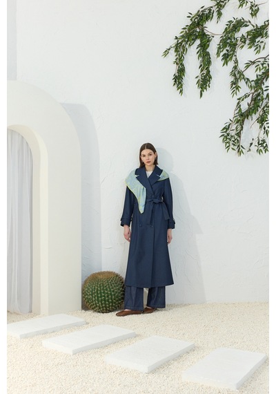 Aker Lacivert Denim Trençkot Lacivert Lacivert