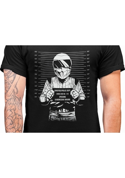 Bumeta Dunsfold Polis Departmanı Suçlu Unisex Tişört T-shirt 001