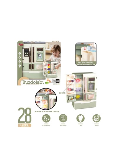 Vrd10650 Işıklı Ve Sesli Aksesuarlı Buzdolabı - Izbp-890293 1 Adet