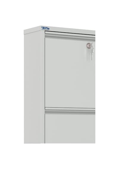 Ceha Kilitli 4'lü Metal Ayakkabılık - Gri K.AYK-4/P7035/KL