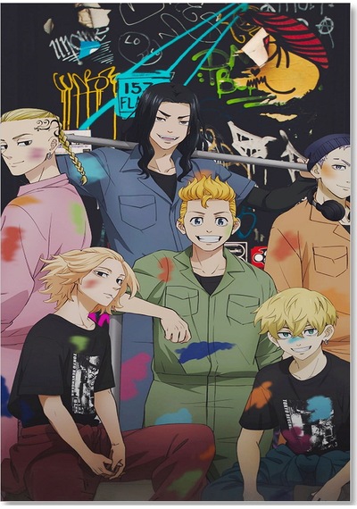 Cakasepetim Tokyo Revengers Majiro Sano Mikeyt Takemichi Draken Danga Manjiro Görseli Ahşap Mdf Tablo