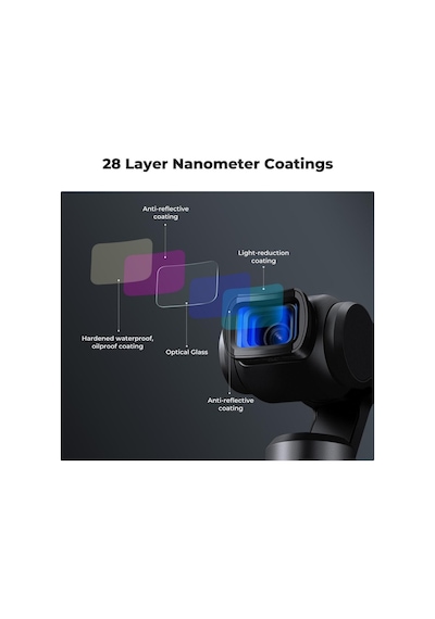 K&f Concept Osmo Pocket 3/4 Için Anamorfik Lens 1.2x Ekran Koruyucu