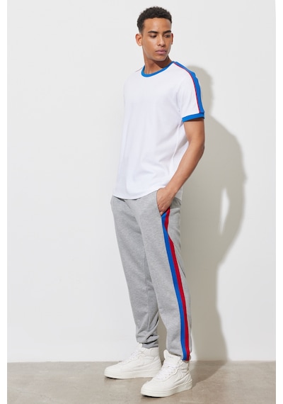 Ac&Co / Altınyıldız Classics Erkek Grı Melanj Standart Fit Normal Kesim Pamuklu Çizgili GRI MELANJ Ac&Co / Altınyıldız Classics Erkek Grı Melanj Standart Fit Normal Kesim Pamuklu Çizgili GRI MELANJ