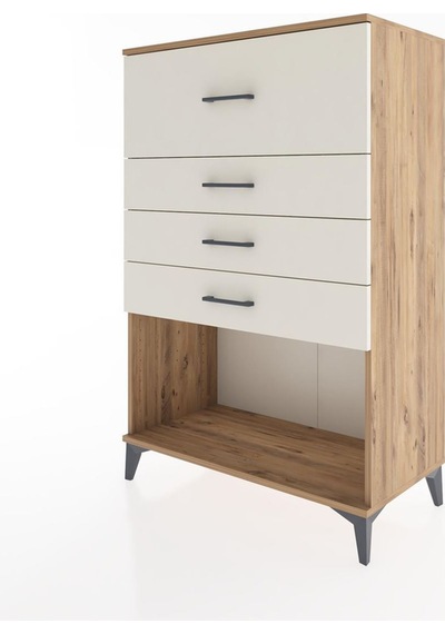 Hyperion Dolap 4 Çekmeceli 88x44x134 Çam-aytaşı Atlas Çam