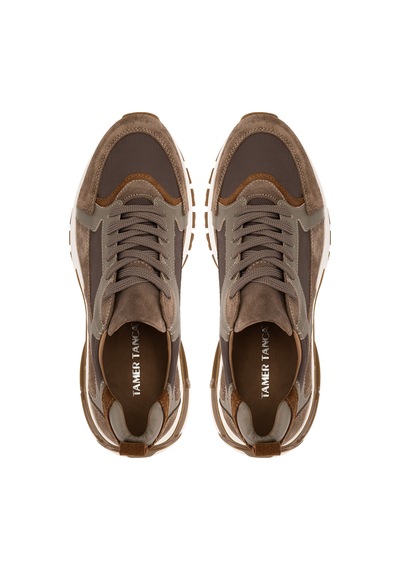Tamer Tanca Erkek Deri & Tekstil Kahverengi Sneakers & Spor Ayakkabı 1163 2008 Erk Ayk Y26 Kahve Kms