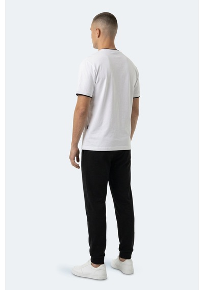 Slazenger Zavıer Erkek Pamuklu Beyaz Tişört
