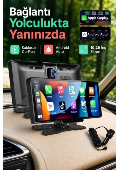 Ön Arka Kameralı 10.26 İnç Kablosuz Carplay Ve 4k Dokunmatik Ekran Diğer