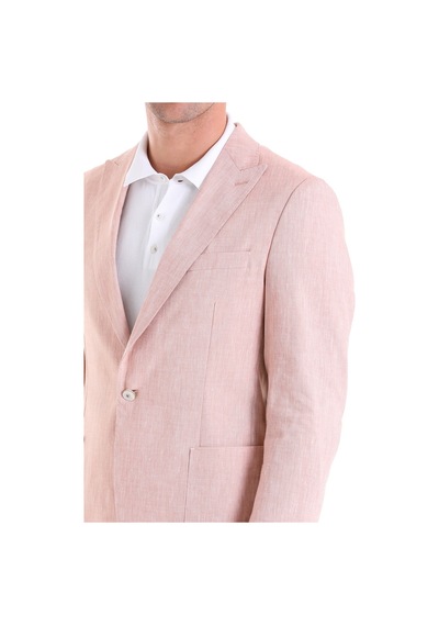 Hatemoğlu Kahverengi Slim Fit Düz Sivri Yaka Casual Keten Ceket Kahverengi Hatemoğlu Kahverengi Slim Fit Düz Sivri Yaka Casual Keten Ceket Kahverengi
