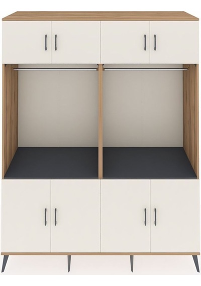 Kronos Gardrop 10 Raflı 8 Kapaklı 2 Askılı 176x59x221 Çam-aytaşı/antrasit Aytaşı/antrasit Kronos Gardrop 10 Raflı 8 Kapaklı 2 Askılı 176x59x221 Çam-aytaşı/antrasit Aytaşı/antrasit