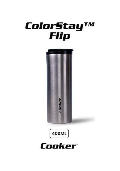 Cooker Colorstay Flip 400 Ml Paslanmaz Çelik Bardak Termos Ckr2066 Diğer