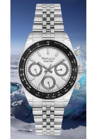 Ferrucci Fcf 1025 03648m.01 Fonksiyonlu Erkek Kol Saati Metalik Gri