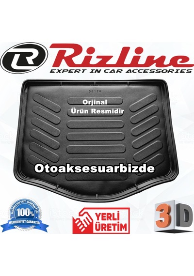 Ford C-Max Bagaj Havuz Paspası 3D Siyah 2002 - 2010 Rizline N11.5058