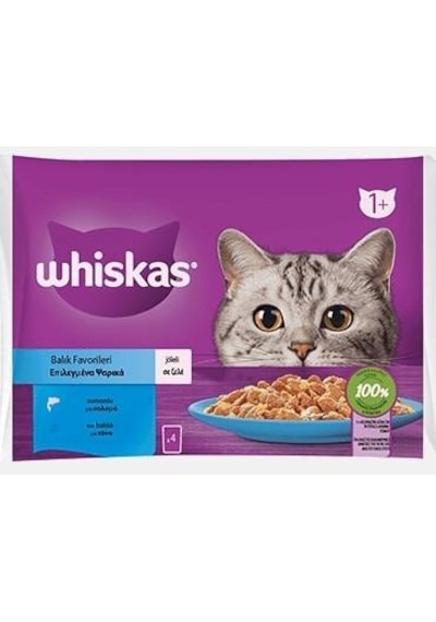 Whiskas Somonlu ve Ton Balıklı Yetişkin Kedi Maması 13 Paket 52 Adet 4 x 85 G