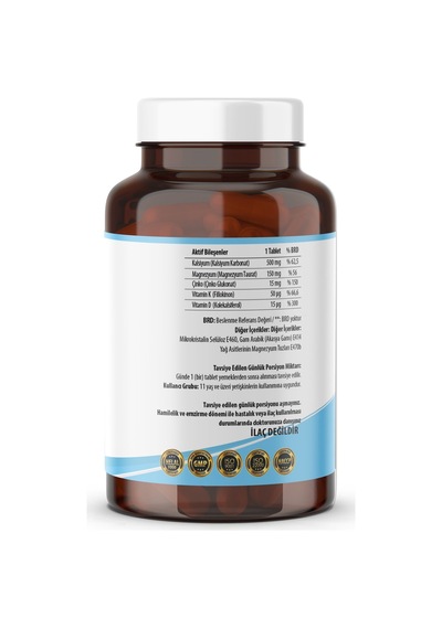 Ncs Calcium Magnesium Çinko D&K Kalsiyum Magnezyum Çinko 120 Tb