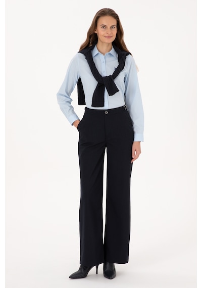 U.s. Polo Assn. Kadın Lacivert Pantolon Kanvas-chino 50309342-vr033 Lacivert