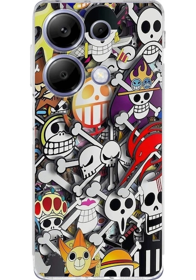 Xiaomi Redmi Note 13 Pro 4g Uyumlu Kamera Korumalı Anime Tasarımlı Kılıf Şeffaf