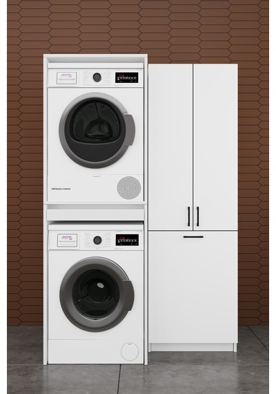 Çamaşır Makinesi Banyo Dolabı Takımı Sepetli %100 Mdf Çekmeceli Çok Amaçlı Kurutma Dolabı Bt01 Beyaz Çamaşır Makinesi Banyo Dolabı Takımı Sepetli %100 Mdf Çekmeceli Çok Amaçlı Kurutma Dolabı Bt01 Beyaz