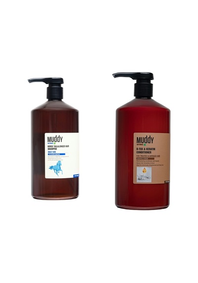 Muddy Dökülme Önleyici Horse Tail Şampuan 1 L + Onarıcı B-Tox Krem 1 L