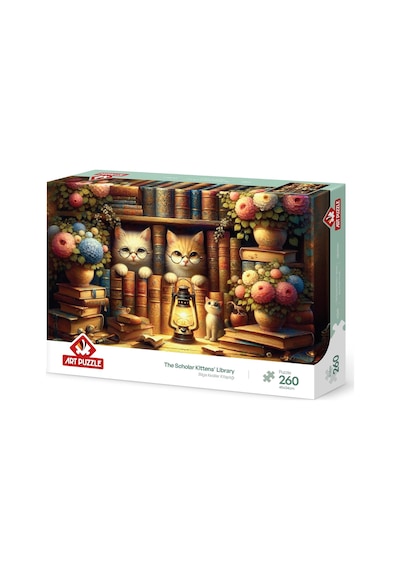 Bilge Kediler Kitaplığı 260 Parça Puzzle