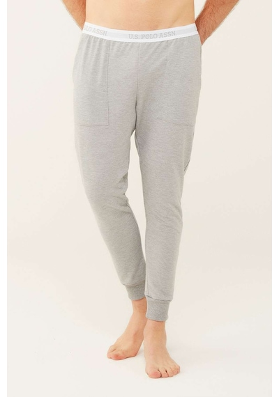 U.S. Polo Assn. Erkek Gri Melanj Pijama Altı 18472