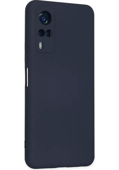 Newface Vivo Y53s Kılıf Nano İçi Kadife Silikon - Lacivert