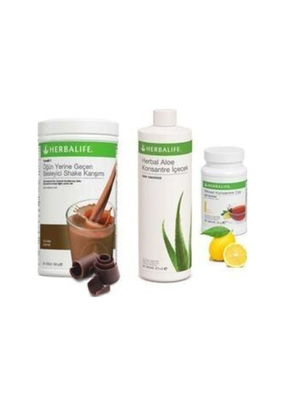 Herbalife Formül 1 Çikolata Aromalı Shake Herbal Aloe Içecek Konsantre Limon Aromalı Çay 50 Gr