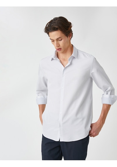 Koton Basic Gömlek Klasik Manşet Yaka Uzun Kollu Non Iron Siyah Desenli 3sam60216hw Siyah Desenli Siyah Koton Basic Gömlek Klasik Manşet Yaka Uzun Kollu Non Iron Siyah Desenli 3sam60216hw Siyah Desenli Siyah