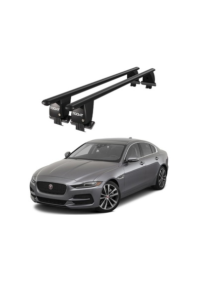 Royal Jaguar Xe 2015 Ve Sonrası Uyumlu Siyah Kilitli Ara Atkı Port Bagaj Tavan Barı