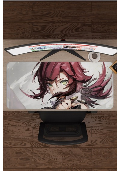Heizou Genshin Impact Anime Oyuncu V4 - 90x40 Xxl Gaming Mouse Pad Fare Altlığı