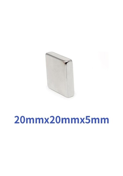 Hdg Kare Neodyum Mıknatıs Magnet Çap: 20x20x5 Mm - 1 Adet
