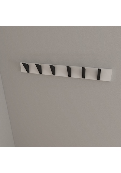 Hepsi3boyutlu Modern Duvar & Kapı Kanca Askılık - 6 Adet Siyah Kanca Askılık - Model No : 5 Siyah
