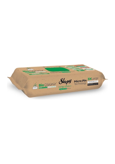 Sleepy Bio Çözünür Yüzey Temizlik Havlusu&Mendili Çay Ağacı&Misket Limonu 50 Yaprak