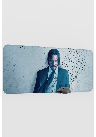 John Wick V4 90x40 Xxl Gaming Kauçuk Kaymaz Taban Mouse Pad Fare Altlığı