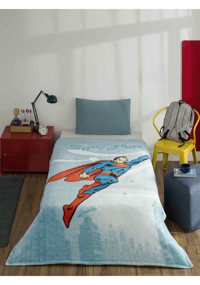 Battaniye Lisanslı Superman Hero 155x215 Çok Renkli