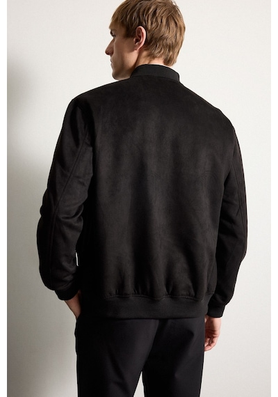 Defacto Slim Fit Dar Kesim Süet Kolej Yaka Fermuarlı Çift Cepli Mevsimlik Baharlık Bomber Mont Ceket A3866AX Siyah Defacto Slim Fit Dar Kesim Süet Kolej Yaka Fermuarlı Çift Cepli Mevsimlik Baharlık Bomber Mont Ceket A3866AX Siyah